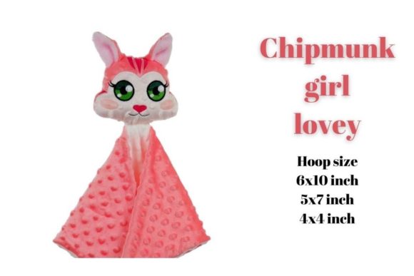 Chipmunk Girl Lovey Embroidery Review