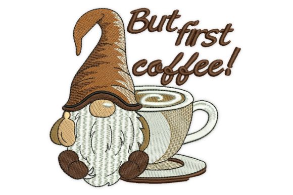 Coffee Gnome Embroidery Design Review