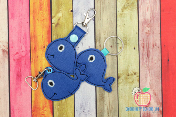 Cute Blue Whale Keyfob Embroidery Review