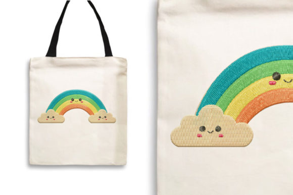 Cute Rainbow in the Sky Embroidery Review
