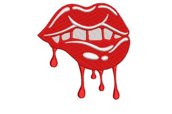 Dripping Lips Embroidery Review