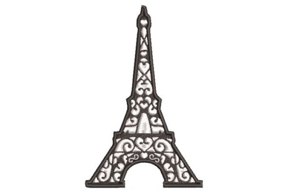 Eiffel Tower with Hearts Embroidery Review