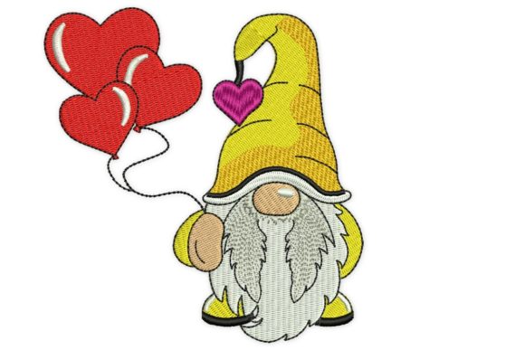 Heart Balloons Gnome Embroidery Review