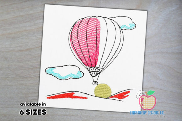 Hot Air Balloon Embroidery Design Review