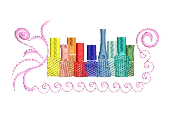 Nail Polish Bottles Embroidery Design Review