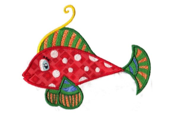 Red Tropical Fish with Dots Embroidery Review