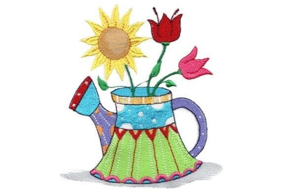 Sassy Sunshine Watering Can Embroidery Review