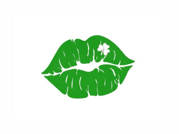 St Patrick's Day Lips Embroidery Review