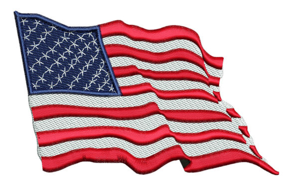 USA Wavy Flag Embroidery Review